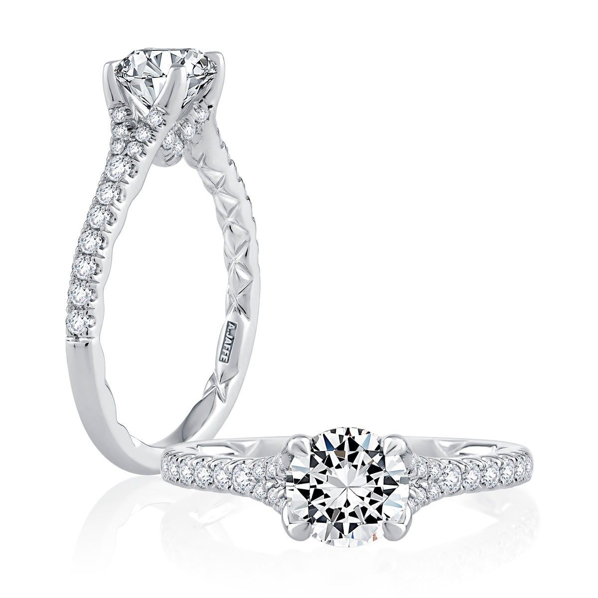 ZB Legacy Pave Diamond Engagement Ring – Zimmer Brothers Jewelers